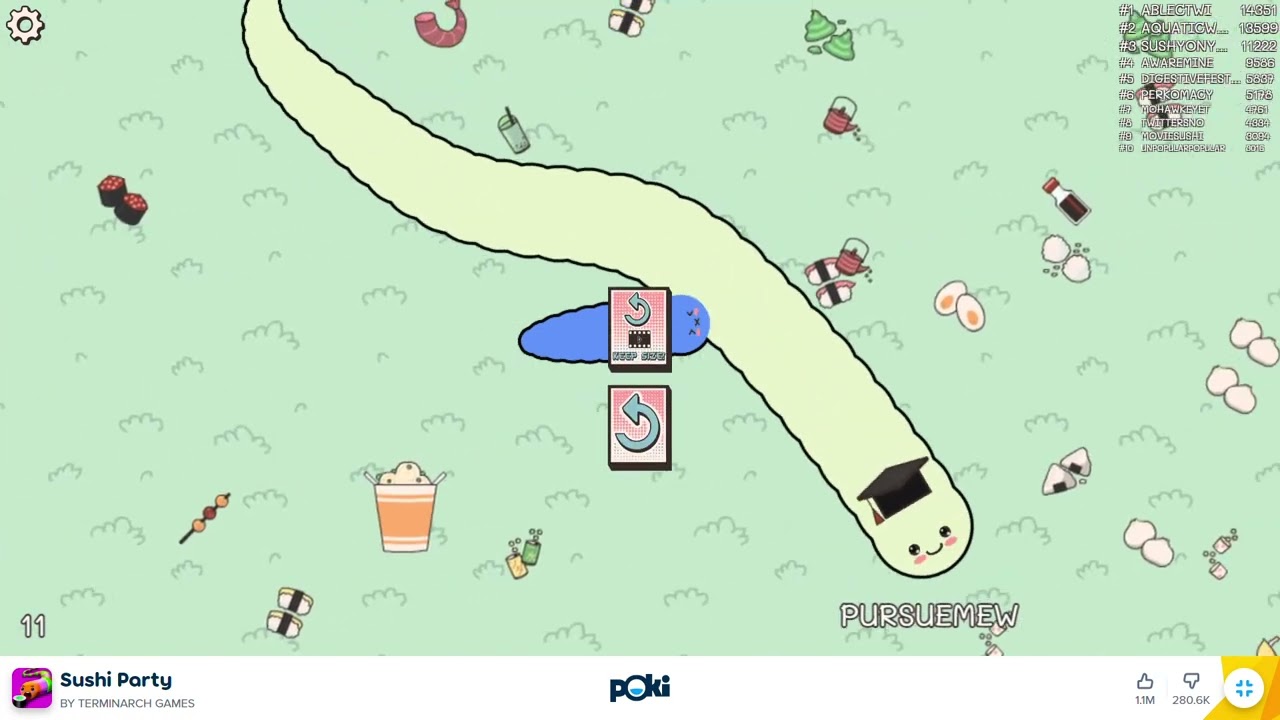 How to Play Sushi Party Gameplay on Poki.com 